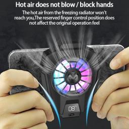 MEMO-Ventilador De Refrigeração De Jogos Móveis, Radiador De Telefone, Dissipador De Calor Cool para iPhone, Samsung, Xiaomi, Celular, Tablet, Jogo Air Cooler - Image 2