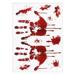 Halloween Decoração Assustador Adesivo, Parede Assustador Horror, Pegada Handprint, Sangue, Crânio, Janela - Image 5
