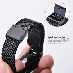 Pulseira de metal miband para xiaomi mi band 8 7 6 5 4 3 pulseira de aço inoxidável substituição das mulheres dos homens esporte loop - Image 6