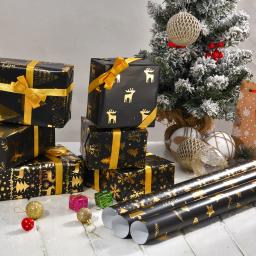 Papel de embrulho para presente de natal decoração de feliz natal para casa 2024 enfeite de natal ornamento de natal Navidad Natal presente de ano novo 2025 - Image 5