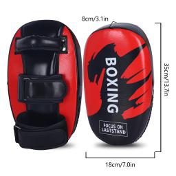 1 pçs couro do plutônio boxe alvo mão pé kicking almofada saco para muay thai taekwondo mma artes marciais treinamento equipamentos de fitness - Image 2