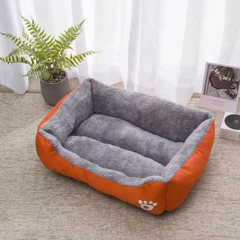 Cama impermeável para cães e gatos, ninho de algodão macio PP, confortável casa de cachorro quente, grande, outono e inverno - Image 4