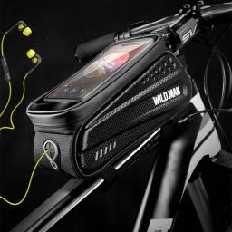 Estojo de celular para bicicleta, bolsa dura refletora à prova de chuva de 6,2'' para a parte de cima do tubo - Image 4