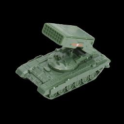 Cabana foguete lançador tanque de montagem modelo, 4D montagem, carro de brinquedo militar, TOS1, 1: 72 - Image 5