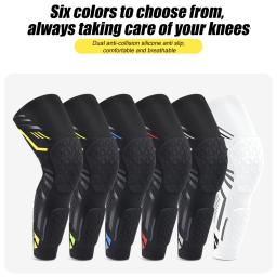 Anti-Colisão EVA Sports Joelho Brace, Mangas de Compressão Perna, Proteção para Jovens Adultos, Futebol, Basquete, Voleibol, Corrida - Image 2