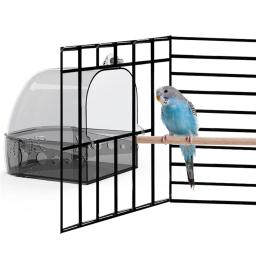 Tigela de água suspensa para periquitos, banho de pássaro, acessórios para gaiola, banheira, periquitos, Finch Budgie, pequenos pássaros, canário - Image 6