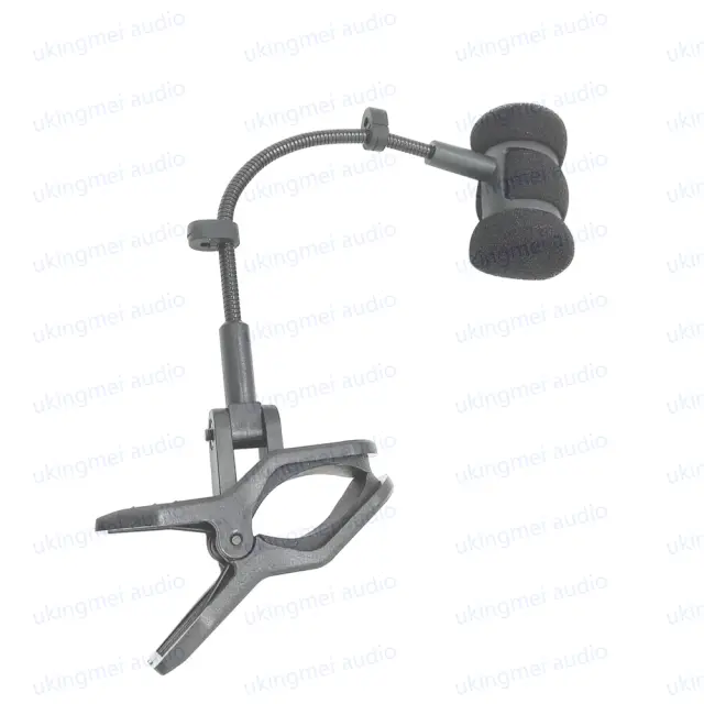 Montagem de Microfone para Saxofone e Clarinete: Suporte Compatível com ATM350 e Clip para Flauta