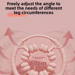 Dispositivo de massagem para pernas com 32 rolos – Ferramenta ergonômica de compressão de coxas para relaxamento muscular e realce da circulação - Image 6
