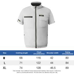 Colete Cooling Wearable para trabalho de alta temperatura, ar condicionado, roupas de caminhada, colete de pesca, novo, 2 ventiladores - Image 6