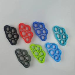 Banda de resistência elástica para o exercício do dedo, Anel de borracha de treinamento fitness Puxar anel, Hand Grip Extender, 1 Pc - Image 6