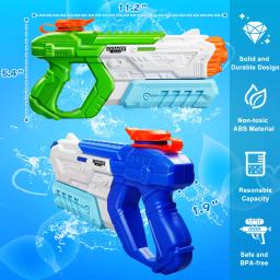 Pistola de água de alta capacidade 600cc para crianças e adultos, pistola de água de longo alcance, brinquedo blaster de água de verão, super imersão para piscina, praia - Image 2