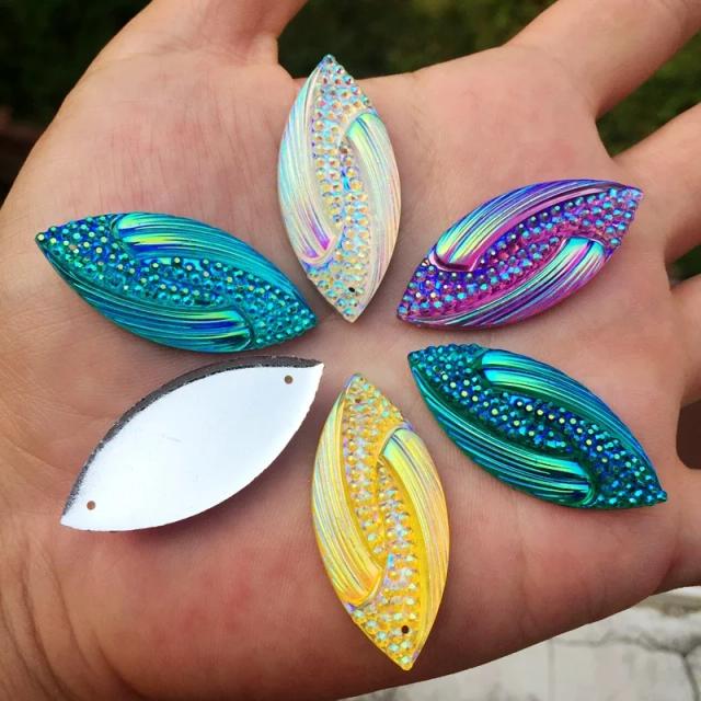 Brincos Aborígines de Strass em Forma de Gota e Cavalo: Acessórios Decorativos DIY para Joias Artesanais