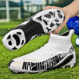 Sapatos de futebol ultraleves para adultos e crianças, botas de futebol, chuteiras, treinamento, ao ar livre, grama, antiderrapante, esportes, homens, futsal, FG, TF - Image 4