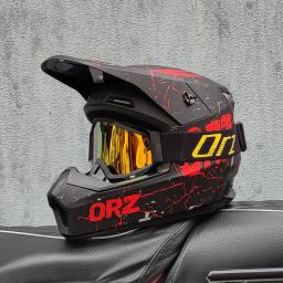 Capacete de motocicleta de corrida off road bicicleta speed drop DH capacete completo de rally capacete off-road - Image 1