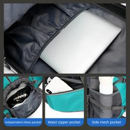 50l náilon mochila saco de acampamento esporte ao ar livre caminhadas trekking escalada viagem ombro reflexivo sapatos bagagem ao ar livre saco dos homens - Image 5