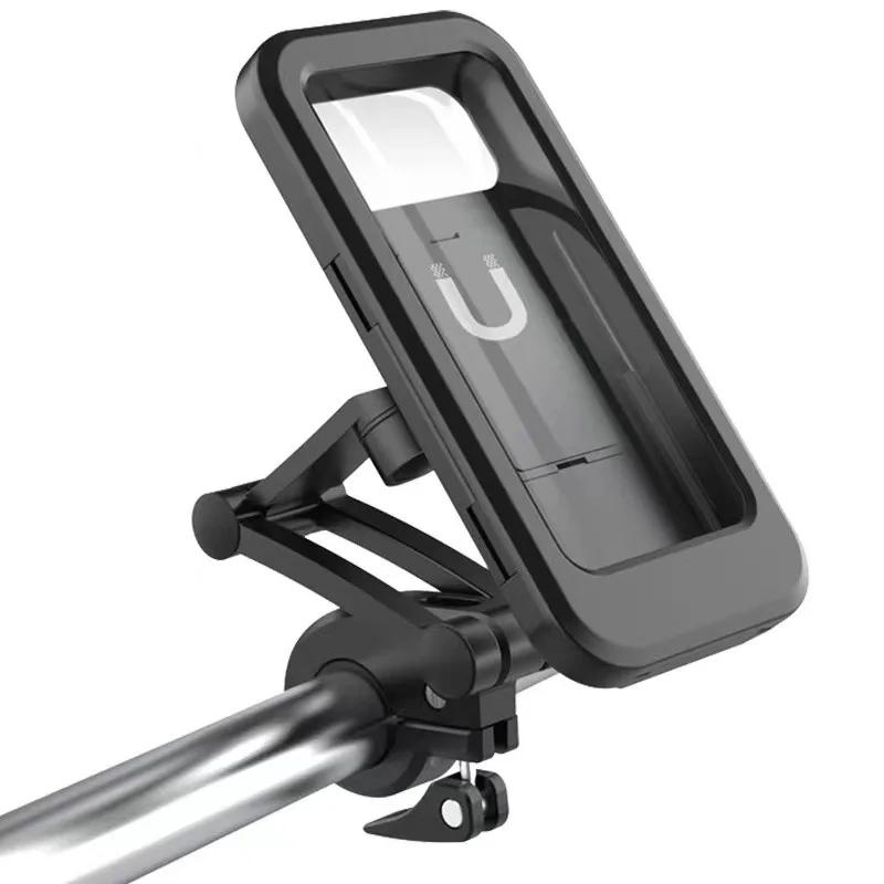 Suporte do telefone de navegação impermeável para motocicleta e bicicleta, GPS de bicicleta universal, 360 ° giratório, suporte ajustável do celular - Image 1