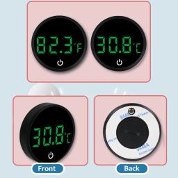 Termômetro de aquário com display LED, medidor de temperatura do aquário, botão embutido, bateria - Image 3
