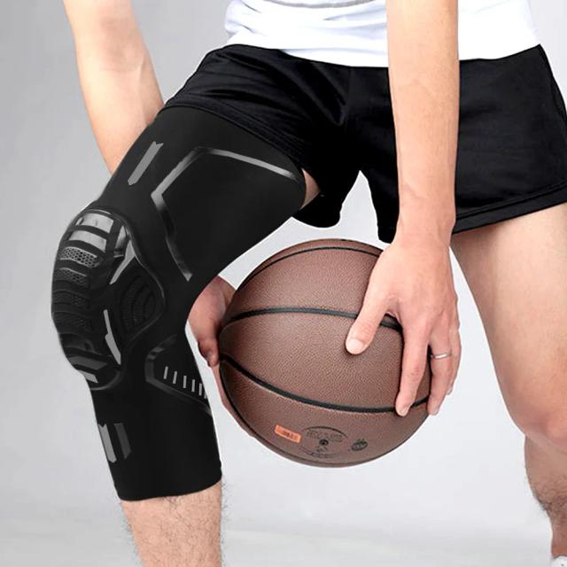 Joelheiras Anti-Colisão Favo de Mel para Todos - Manga de Compressão Esportiva para Basquete e Futebol, 1 Unidade