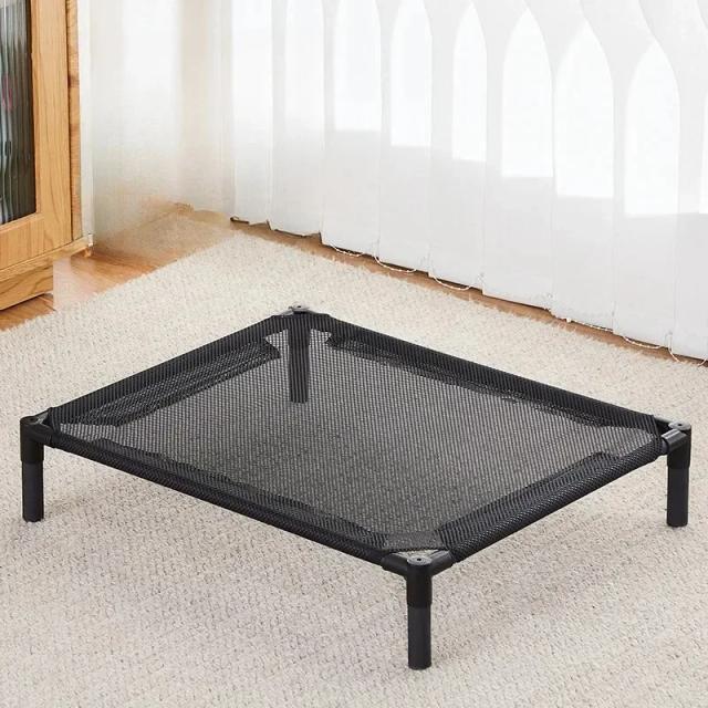 Cama Elevada Respirável e Lavável para Animais de Estimação, Ideal para Camping e Verão - Perfeita para Cães Pequenos e Buldogues