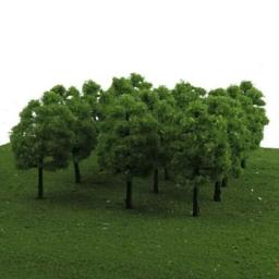20 pçs 3.5cm modelo árvores trem layout ferroviário diorama mini cenário escala de plástico cena construção paisagem decoração da árvore em miniatura - Image 3