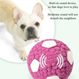 Brinquedo do animal de estimação bola cão jogando brinquedos ativos rolando futebol voleibol para cães dentes brinquedo limpeza vocal interativo brinquedos para animais de estimação suprimentos - Image 5