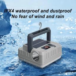 Lanterna de acampamento solar led luz de acampamento solar lanternas recarregáveis à prova dwaterproof água ao ar livre luz portátil acampamento - Image 5