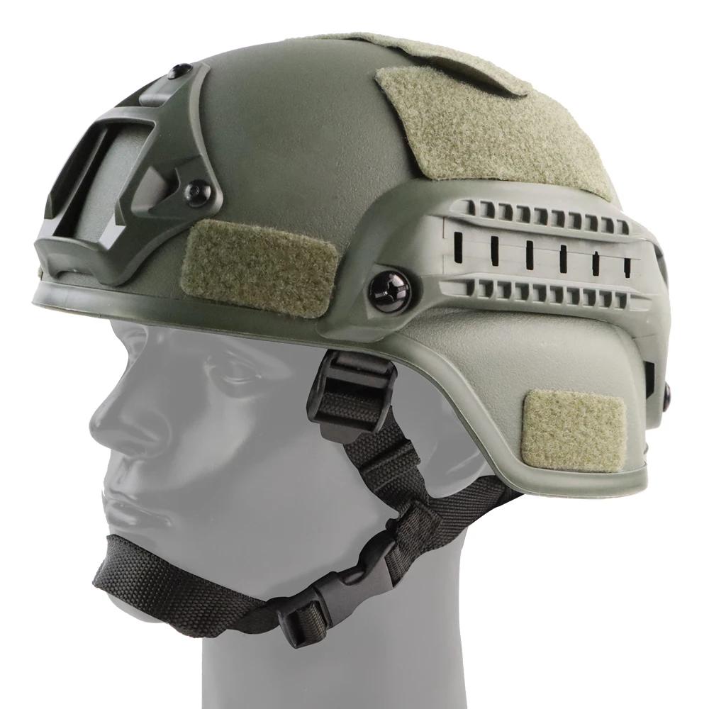 BOOIU-Capacete de Paintball Airsoft com montagem NVG e trilhos laterais, capacetes táticos rápidos ACH ajustáveis, MICH 2000 - Image 1