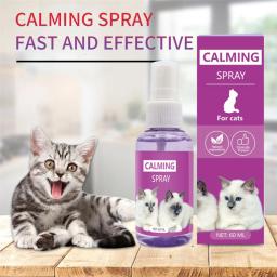 Spray Calmante Anti-Stress Feromona para Gatos, Spray Calmante, Relaxamento Emocional, Suprimentos de Limpeza de Saúde, 60ml - Image 4