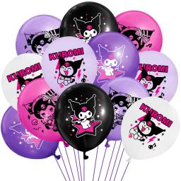 Balões temáticos Kawaii Kuromi para crianças, Balão de feliz aniversário, Kit Arco, Decoração de festa, Baby Shower - Image 5