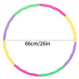 Esporte Cor Removível Hoop Equipamento Para Crianças Portátil Exercício Plástico Fitness Training Hoola Círculo Children's Best Gifts - Image 6