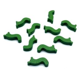 10 pçs/set Mini Marca de Cor de Madeira DIY Adereços de Jogo Acessórios de Jogo de Tabuleiro de Xadrez de Madeira - Image 5