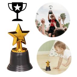 Plastic Gold Star Trophy Award, sala de aula, escola recompensas, Kids 'Party Favors Props, prêmios vencedores - Image 2