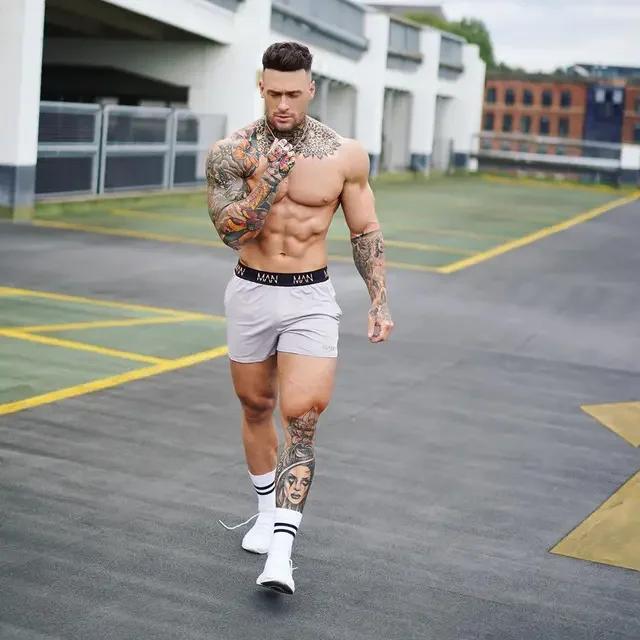 Shorts de Musculação Masculinos para Treino: Roupa Esportiva Respirável e de Secagem Rápida para o Verão