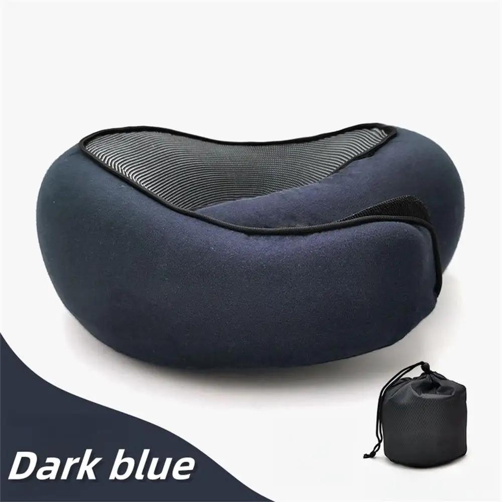 Travesseiro de pescoço para viagem, espuma de memória, formato de u, estilo caracol, suporte para pescoço, portátil, ajustável, macio, descanso de meio-dia, travesseiros para dormir - Image 1
