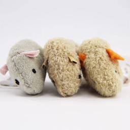 Simulação de pelúcia Mouse Toy for Cats, Resistência à mordida, Cat Scratch, Interativo, Palying, Gatinho, Novo, 3pcs - Image 3