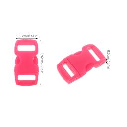 100 pçs fivelas de plástico colorido resistente liberação lateral rápida para mochila paracord coleira de cachorro pulseira fivela artesanato reparação - Image 2