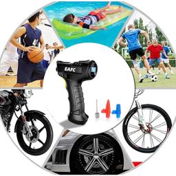 Compressor de ar portátil portátil, sem fio ou com fio, bomba inflável, insuflador de pneus, digital para carro, bicicleta, bolas, 120W - Image 4