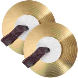 Pequena liga mão pratos para desempenho, percussão banda, instrumento musical, 1 par - Image 1