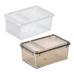 Terrário portátil do réptil para caracóis, caixa alimentação do réptil, hamster, escorpião - Image 1