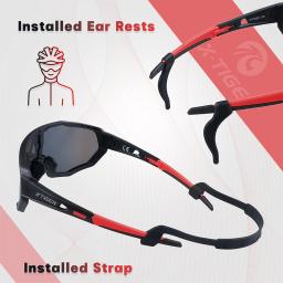 X-TIGER-JPC óculos de sol polarizados ciclismo para homens e mulheres, MTB Bike Riding Goggles, UV400, esportes ao ar livre, Road Bike, Novo - Image 5
