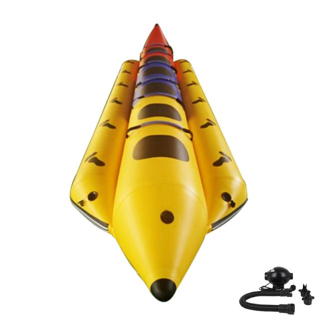 Banana Boat Inflável Durável para 6 Pessoas - Ideal para Beach Clubs e Esqui Aquático