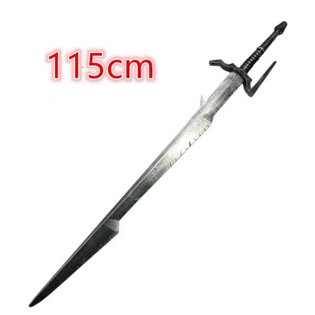 Espada de Cosplay Alice: Arma de Caça Selvagem com Segurança PU, Acessório de Mago Aerondight Jewel Eredin White Wolf em Escala 1:1