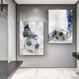 Futebol americano Basquete Canvas Pinturas, Voleibol Imprimir, Sports Ball Poster, Wall Art Imagem para Living Room Decor - Image 4