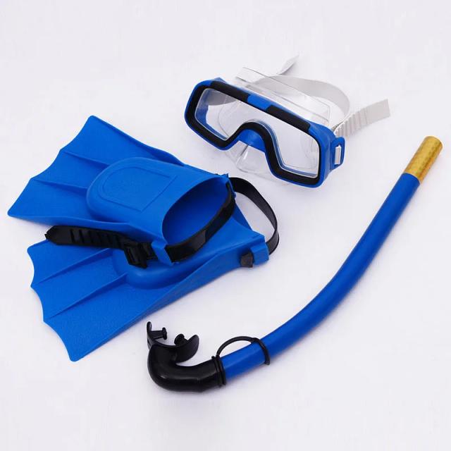 Máscara de Mergulho Anti-Nevoeiro para Crianças com Óculos de Natação e Fins - Kit Completo e Fácil de Usar para Meninos e Meninas