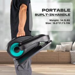 Sob a mesa mini exercitador portátil pedal ginásio fitness elíptico trainer máquina para idosos terapia de reabilitação - Image 1