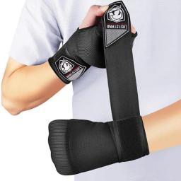 Luvas De Boxe Metade Do Dedo Gel, Envoltório Da Mão, Muay Thai, MMA, Kickboxing, Artes Marciais, Soco, Treinamento De Velocidade, Interno - Image 1