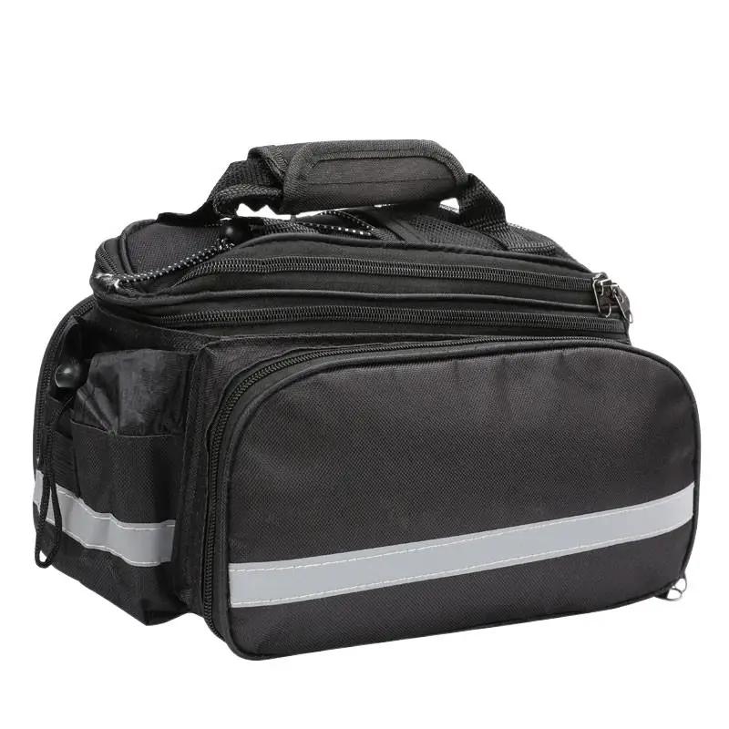 Bicicleta impermeável do banco traseiro Trunk Bag, Multi- Function Pack portátil, extensível Ciclismo Bagagem Pacote, Mochila de bicicleta - Image 1
