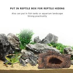 Resin Hide Cave for Reptile, Simulação Tree Bark, Anfíbios, Paisagem para Escorpião, Lagarto - Image 3