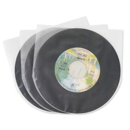 Mangas internas claras para registro de vinil, mangas protetoras antiestáticas, capa plástica de 3 mil, 7in EP, 7in, 45 RPM, 7in, 25 PCs, 50PCs - Image 4
