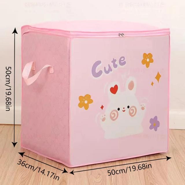 Cesta Organizadora de Feltro para Brinquedos e Roupas - Grande Capacidade